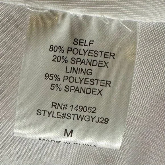 NWT White Dinner in Paris Midi Dress Size Medium - Picture 9 of 10